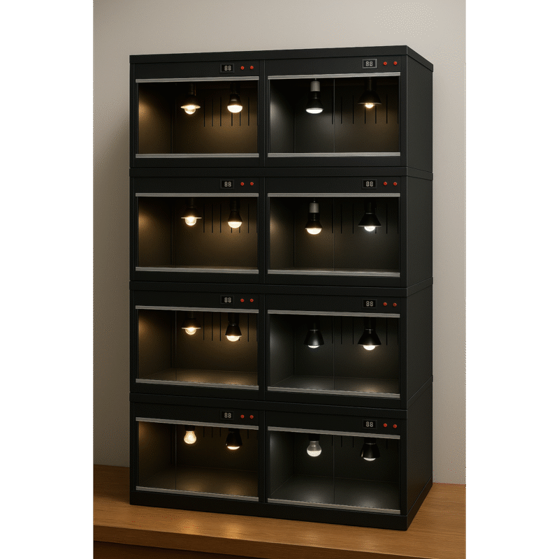 Terrario de PVC horizontal 60x40x40 cm. Con termómetro - Imagen 2