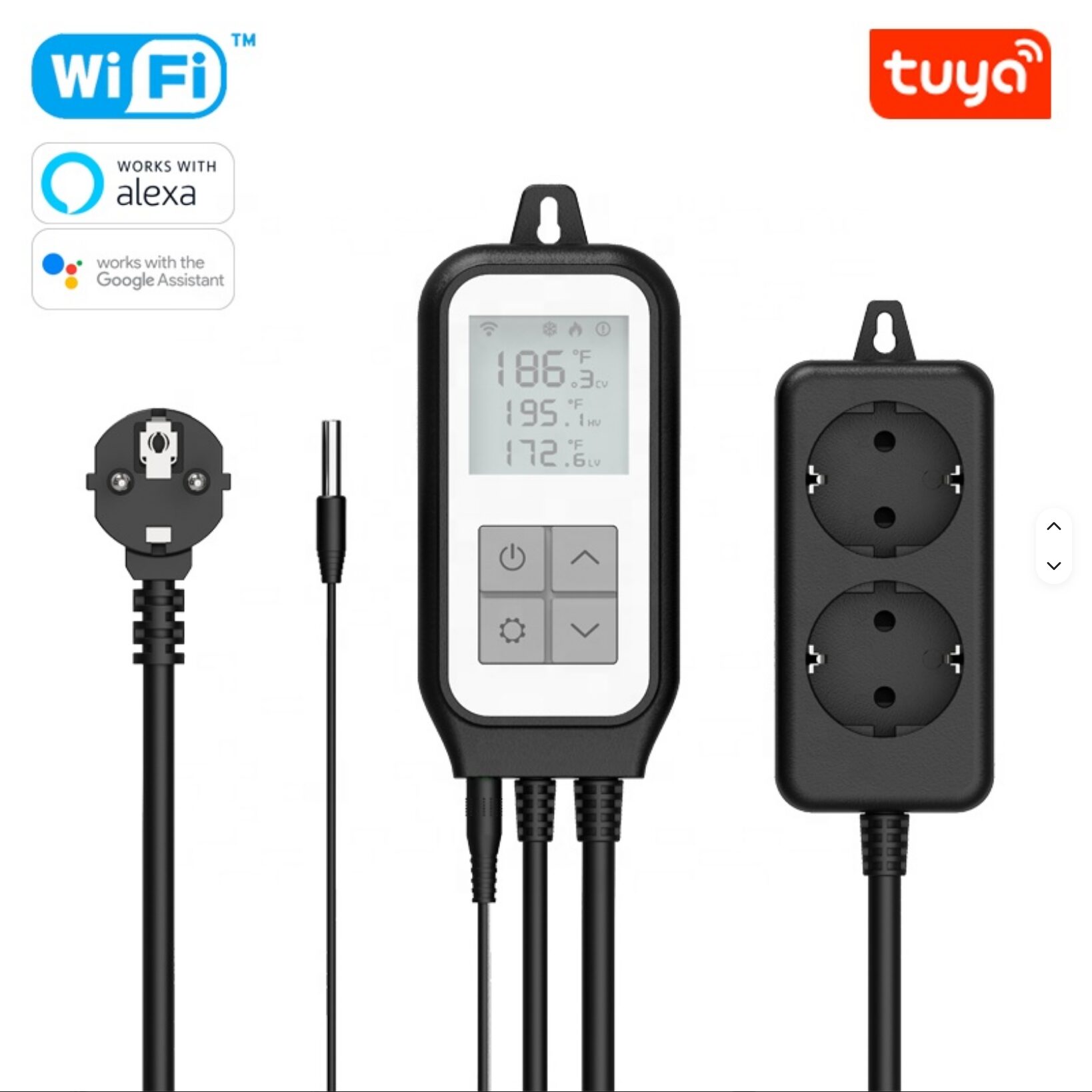 Termostato WiFi inteligente. Tuya, Google Home, Matter – Enchufe EU - Imagen 6