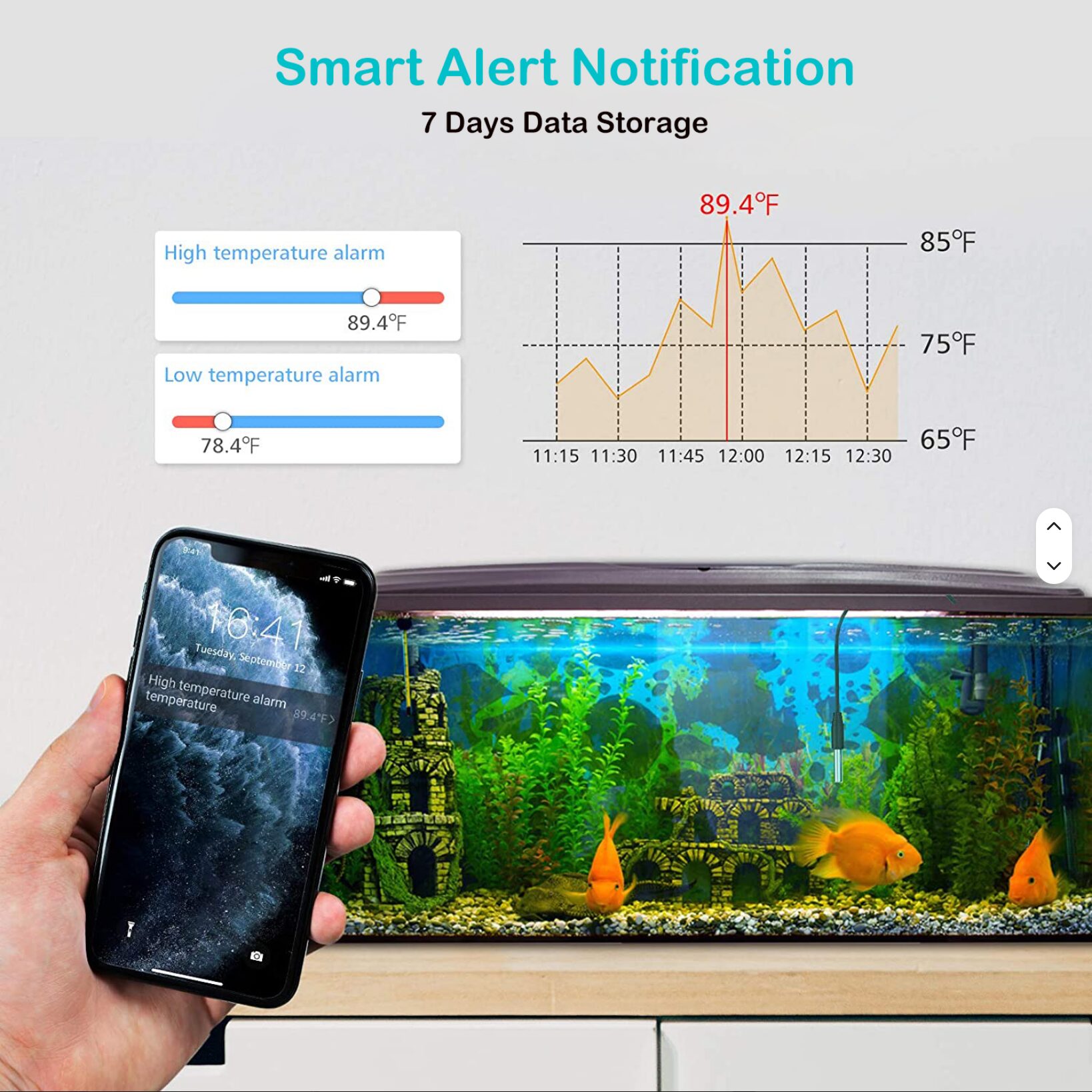 Termostato WiFi inteligente. Tuya, Google Home, Matter – Enchufe EU - Imagen 3