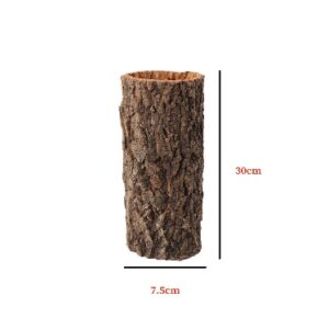 Tubo símil corcho escondite para reptiles – 7,5x30 cm