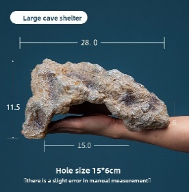 Cueva de resina para reptiles – L 28x15x11,5 cm